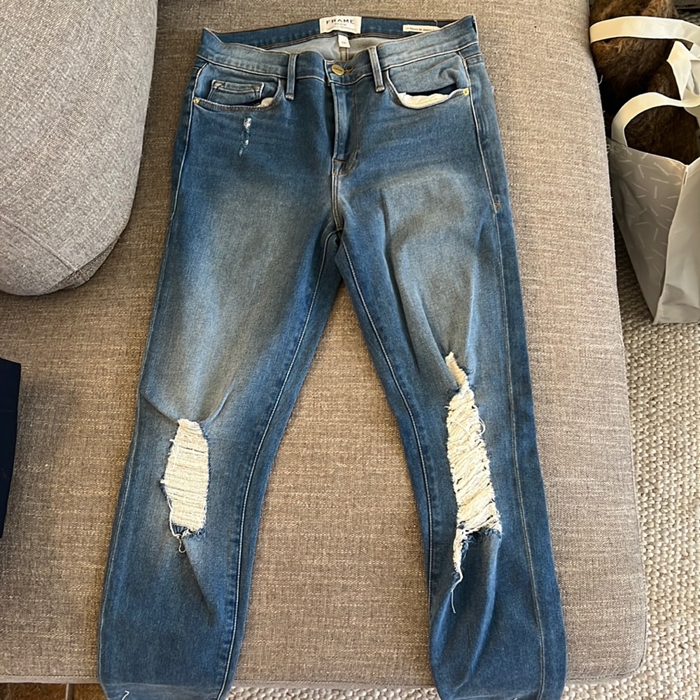 FRAME le skinny de Jeanne crop